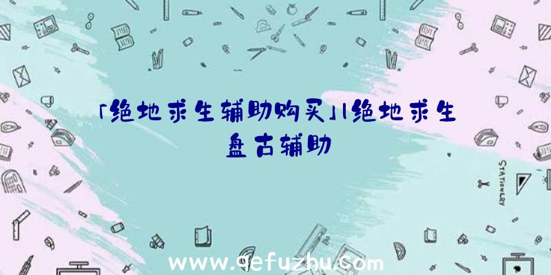 「绝地求生辅助购买」|绝地求生盘古辅助